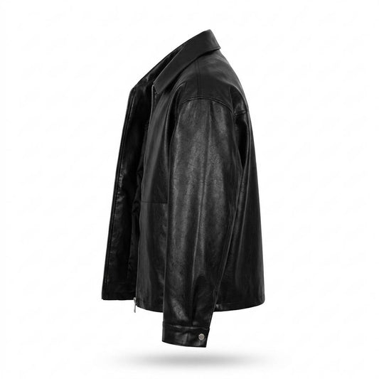 Nobleman Code - Sipad | Genarbt Gekragt Lederjacke Herren