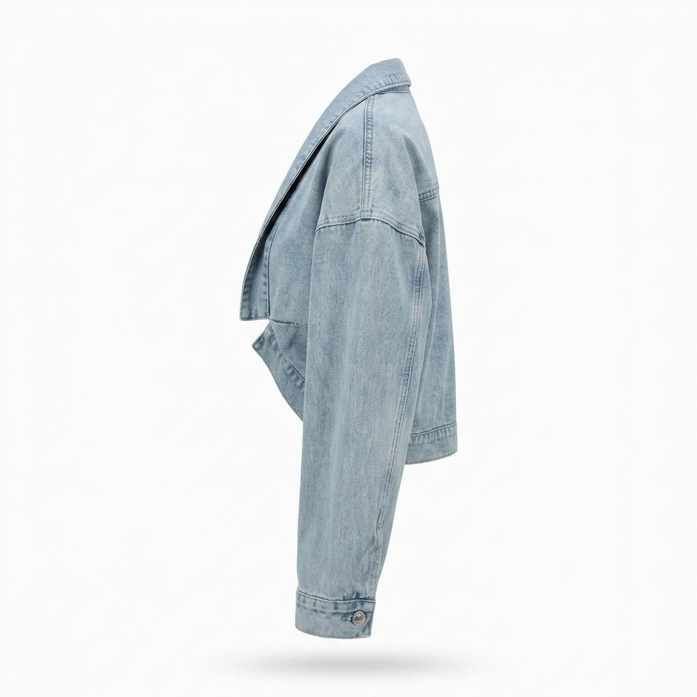 Nobleman Code - Vopul | Kurzgeschnittene Kragenlose Jacke Damen