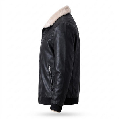 Nobleman Code - Kobes | Warme Gefütterte Lederjacke Herren
