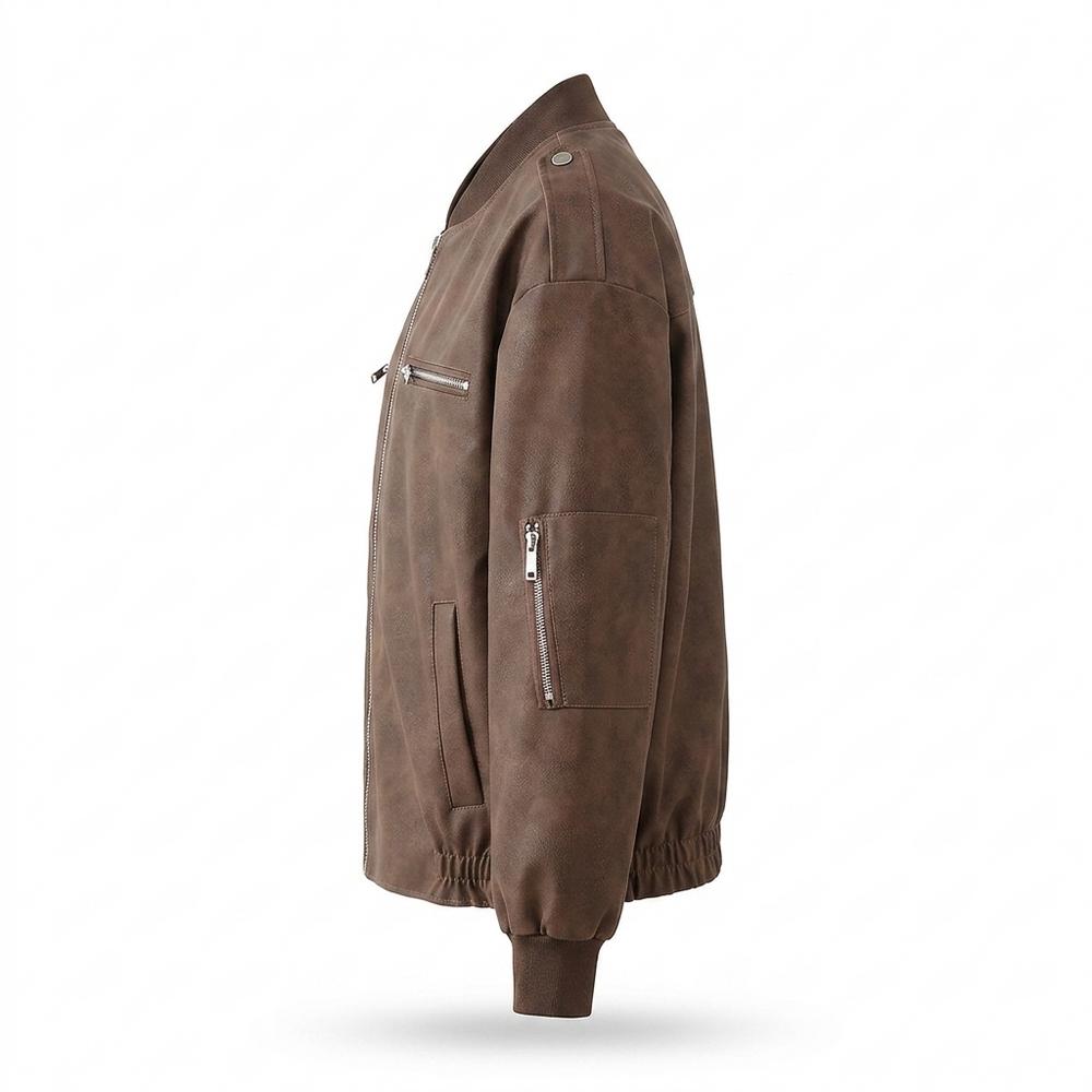 Nobleman Code - Tumev | Gefütterte Locker Geschnittene Wildleder-Jacke Unisex