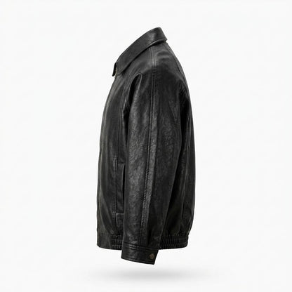 Gentleman Code - Dapat | Gekragte Elastische Lederjacke Herren