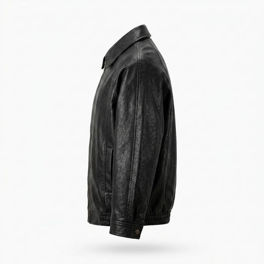 Gentleman Code - Dapat | Gekragte Elastische Lederjacke Herren
