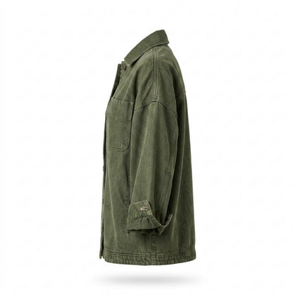 Gentleman Code - Suvin | Kastig Geschnittene Baumwoll Jacke Damen