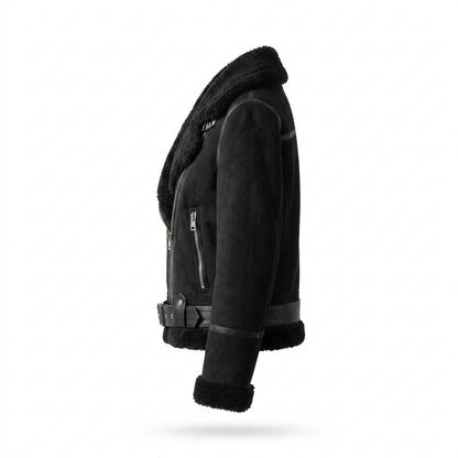 Gentleman Code - Koted | Gefüttert Asymmetrisch Wildleder-Jacke Damen