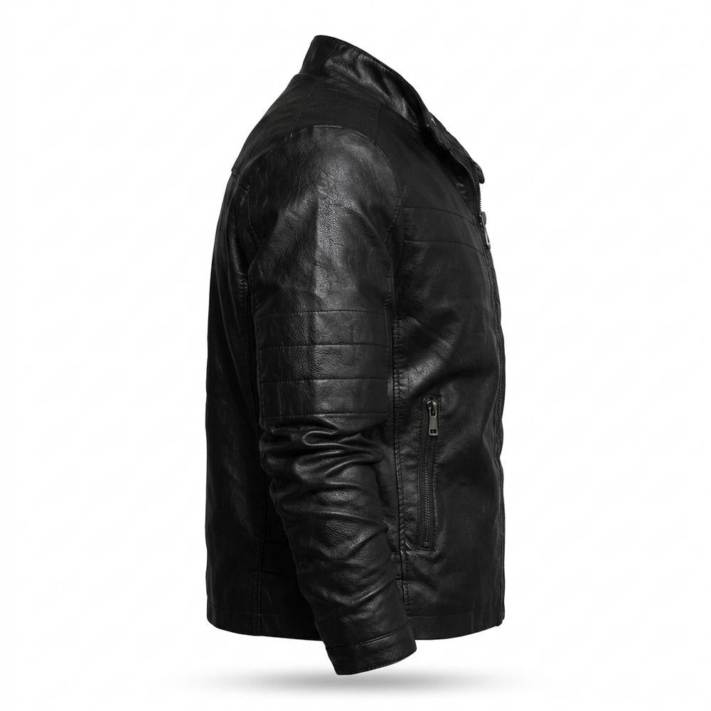 Gentleman Code - Dunod | Tailliert Gesteppt Lederjacke Herren