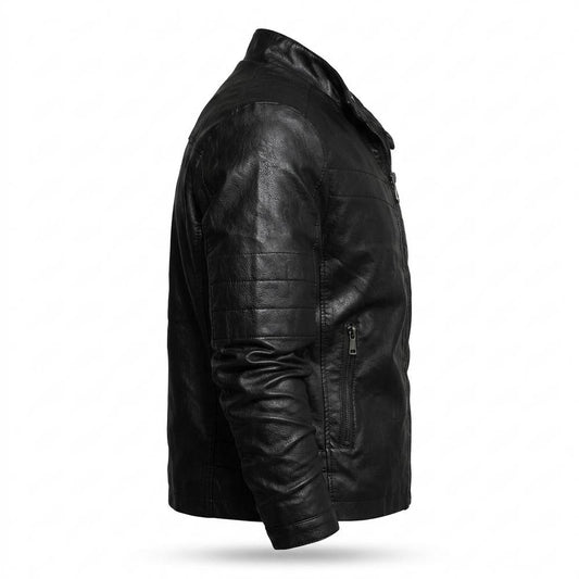 Nobleman Code - Dunod | Tailliert Gesteppt Lederjacke Herren