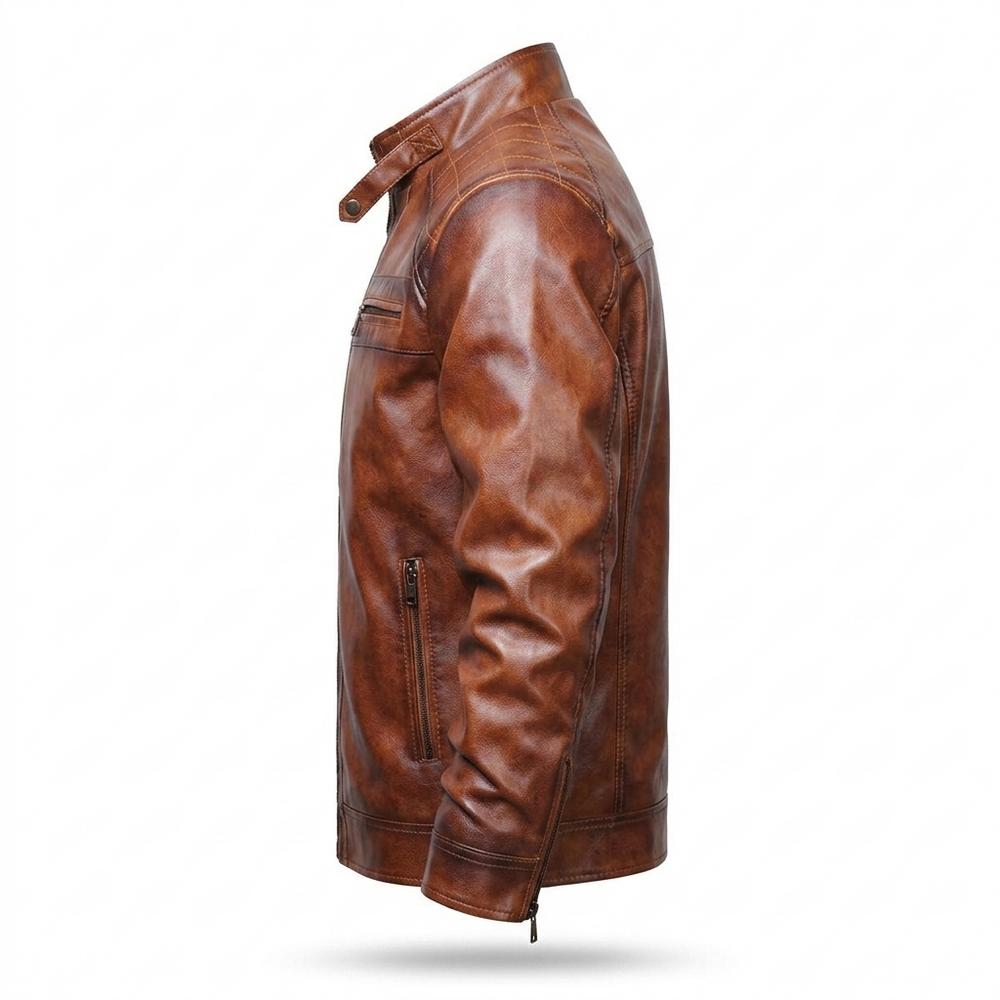 Nobleman Code - Kehot | Gesteppt Gefüttert Lederjacke Herren