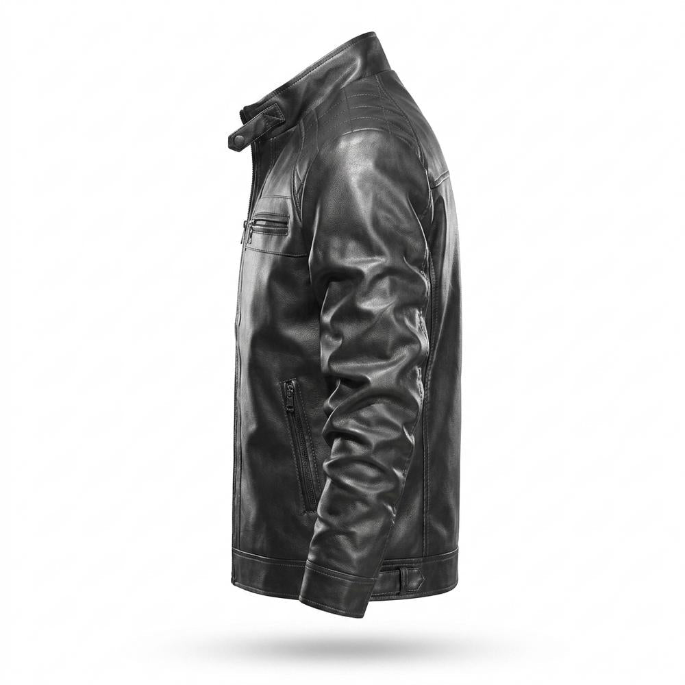 Gentleman Code - Mevad | Gesteppt Gefüttert Lederjacke Herren