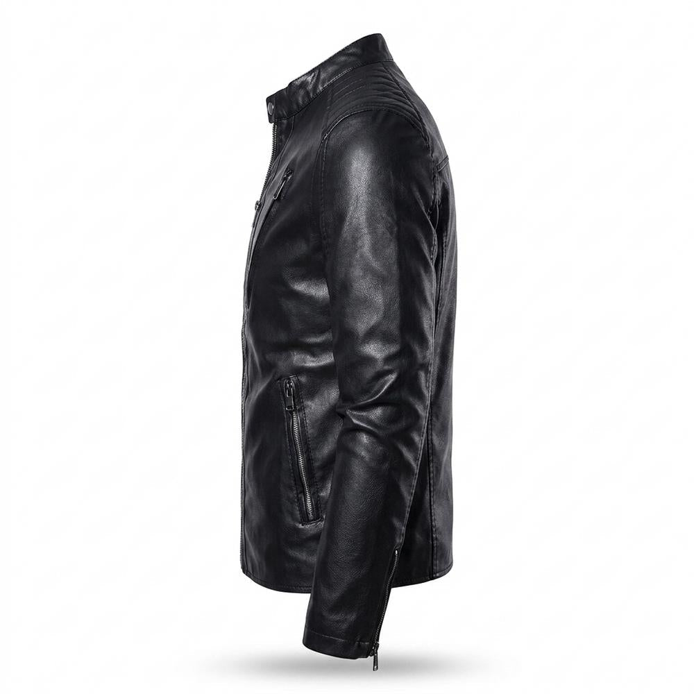 Gentleman Code - Rowir | Gesteppt Tailliert Lederjacke Herren