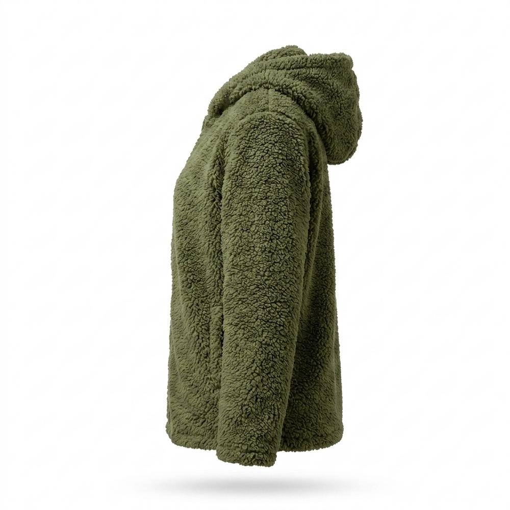 Nobleman Code - Eofar | Gefütterte Plüschige Jacke Damen