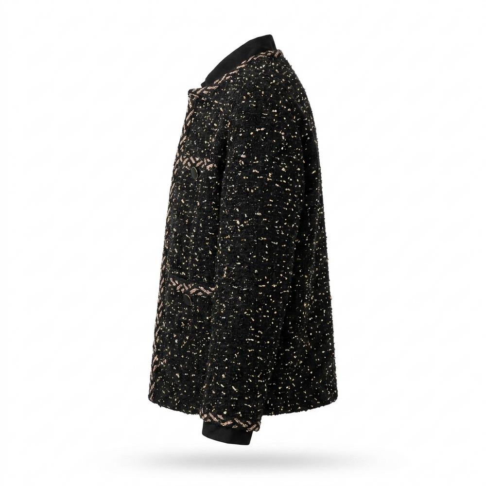 Gentleman Code - Netes | Strukturiert Kragenlos Jacke Damen