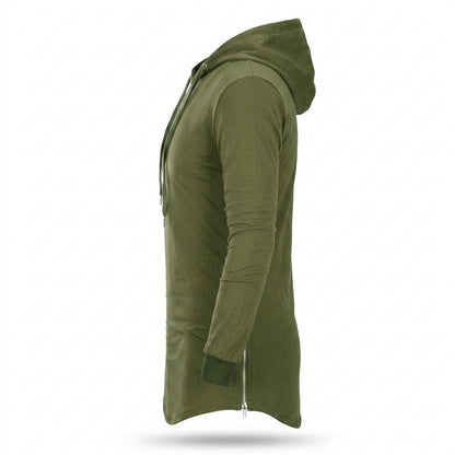 Gentleman Code - Veven | Langgeschnitten Langärmlig Hoodie Herren