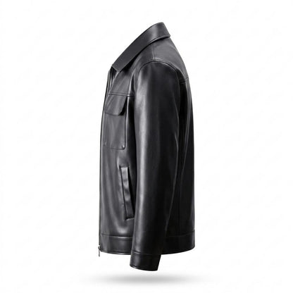 Gentleman Code - Eofan | Perforiert Gefüttert Lederjacke Herren