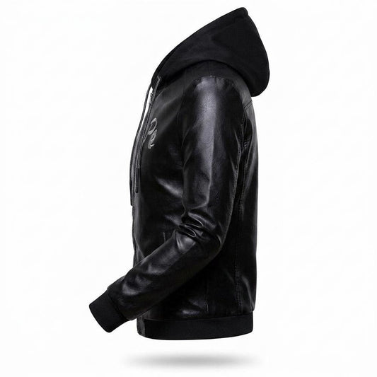 Nobleman Code - Nazul | Gefütterte Taillierte Lederjacke Herren