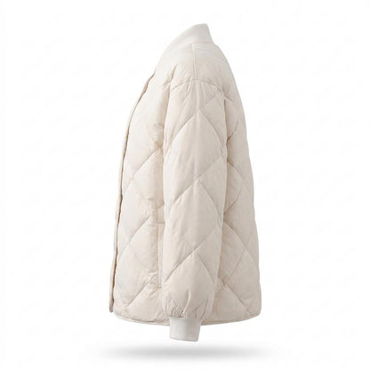Gentleman Code - Zinam | Gesteppt Kragenlos Jacke Damen