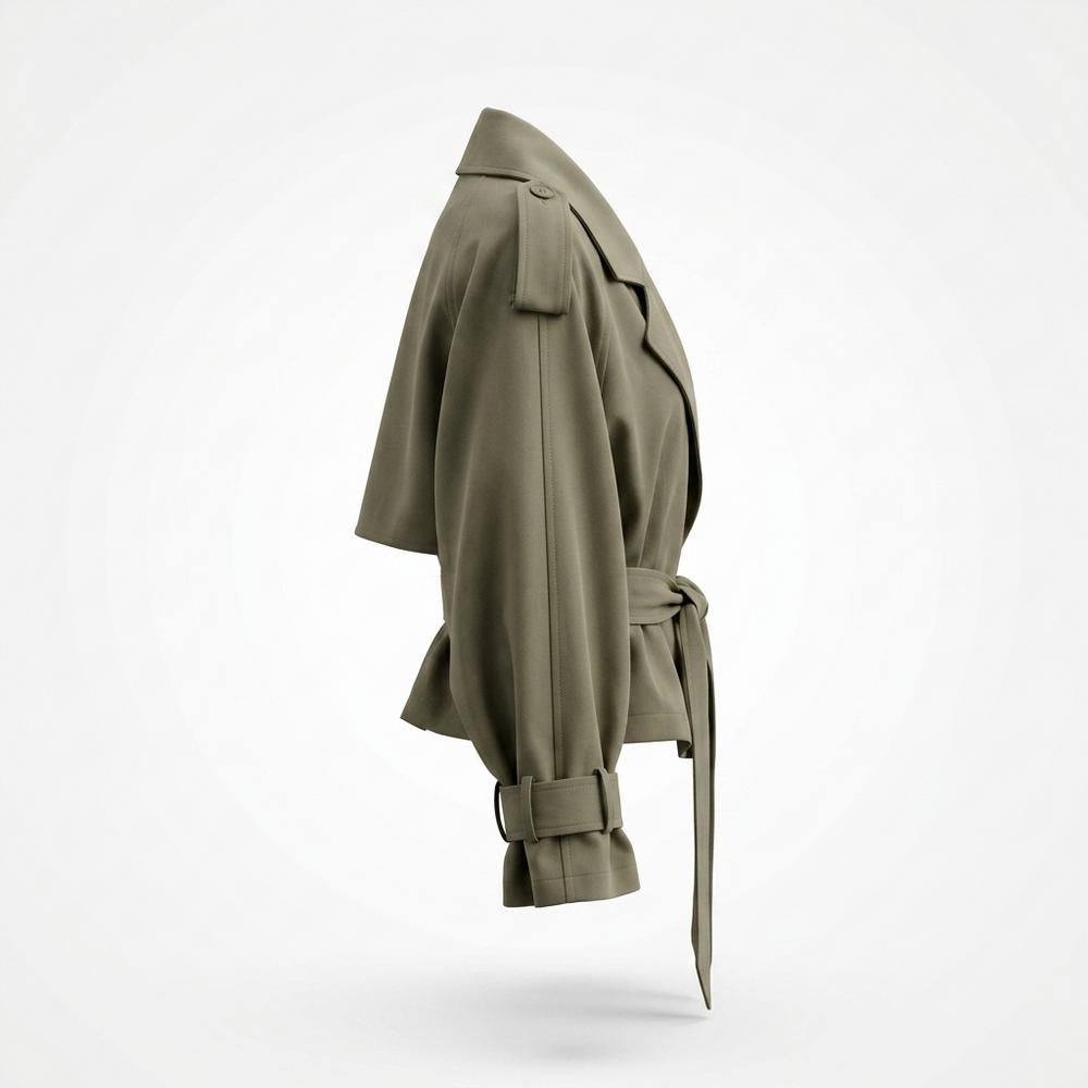 Nobleman Code - Niwom | Gegürtet Weitgeschnitten Jacke Damen