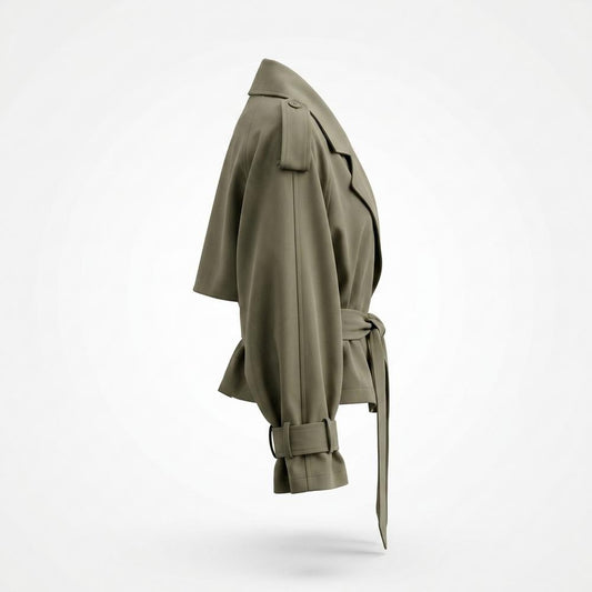 Nobleman Code - Niwom | Gegürtet Weitgeschnitten Jacke Damen