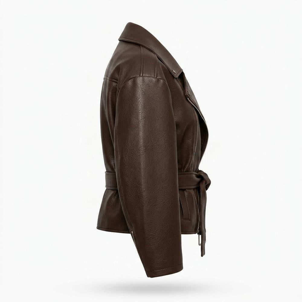 Nobleman Code - Nozan | Asymmetrische Gegürtete Jacke Damen