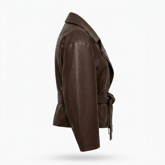 Nobleman Code - Nozan | Asymmetrische Gegürtete Jacke Damen