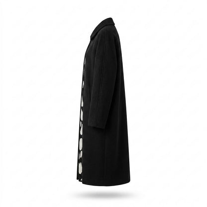 Nobleman Code - Rokev | Lang Geknöpft Mantel Damen