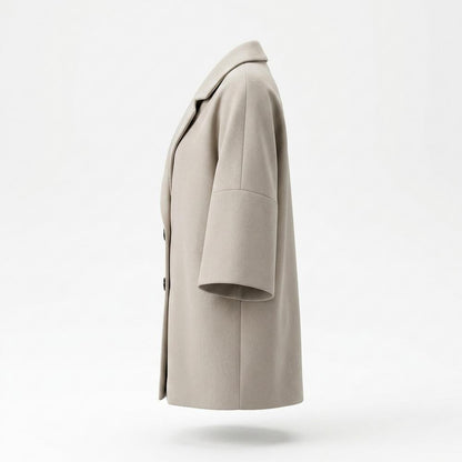 Nobleman Code - Zibed | Oversized Geknöpfter Mantel Damen