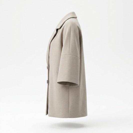 Nobleman Code - Zibed | Oversized Geknöpfter Mantel Damen