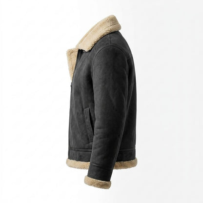 Gentleman Code - Kunon | Gefütterte Langärmlige Wildleder-Jacke Herren