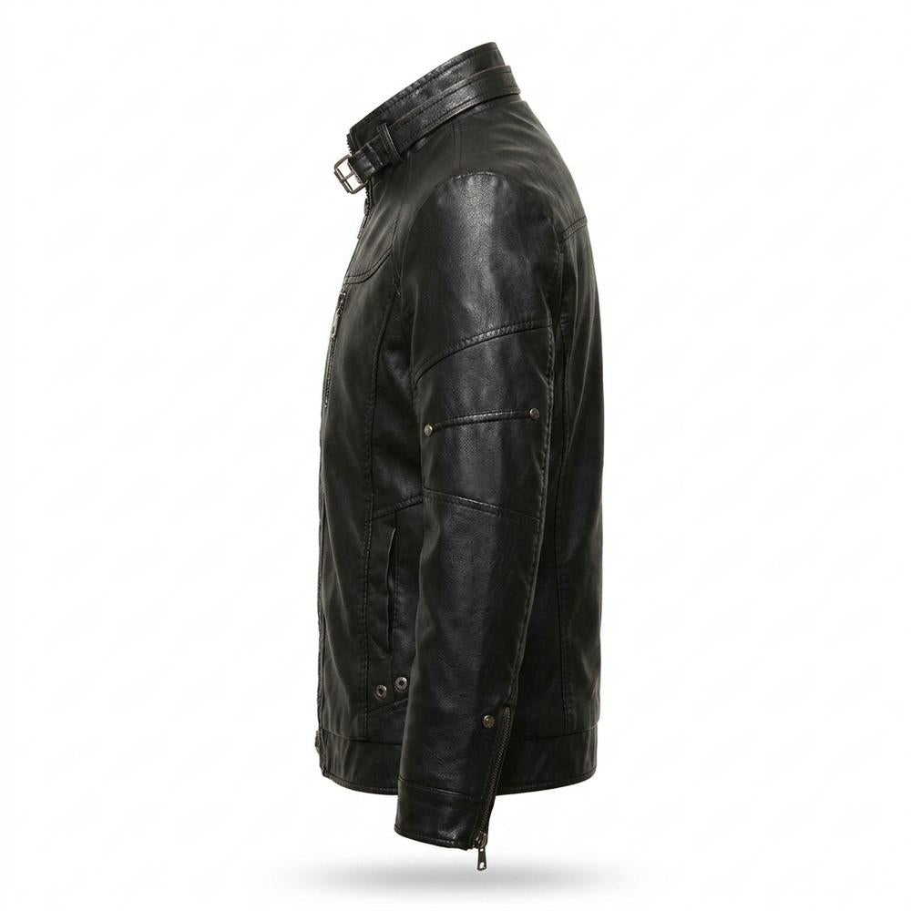Gentleman Code - Debus | Gefütterte Taillierte Lederjacke Herren