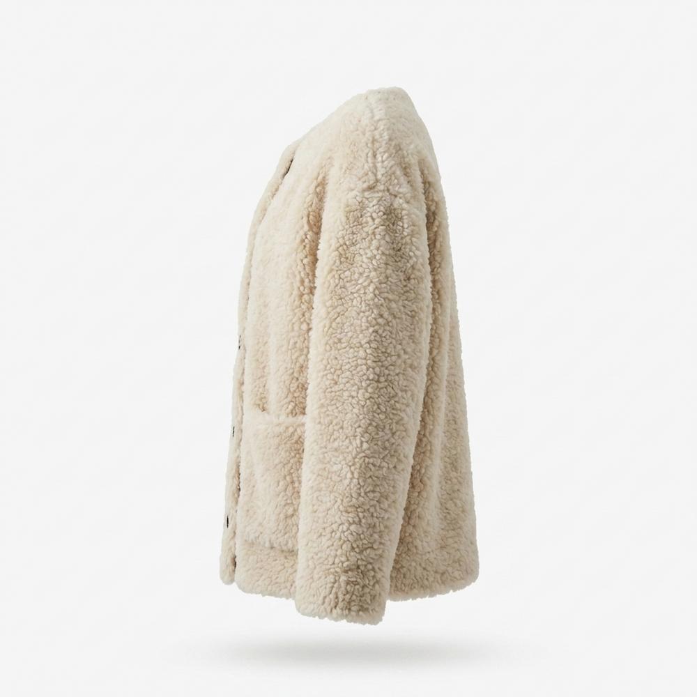 Gentleman Code - Seben | Strukturiert Geknöpft Jacke Damen