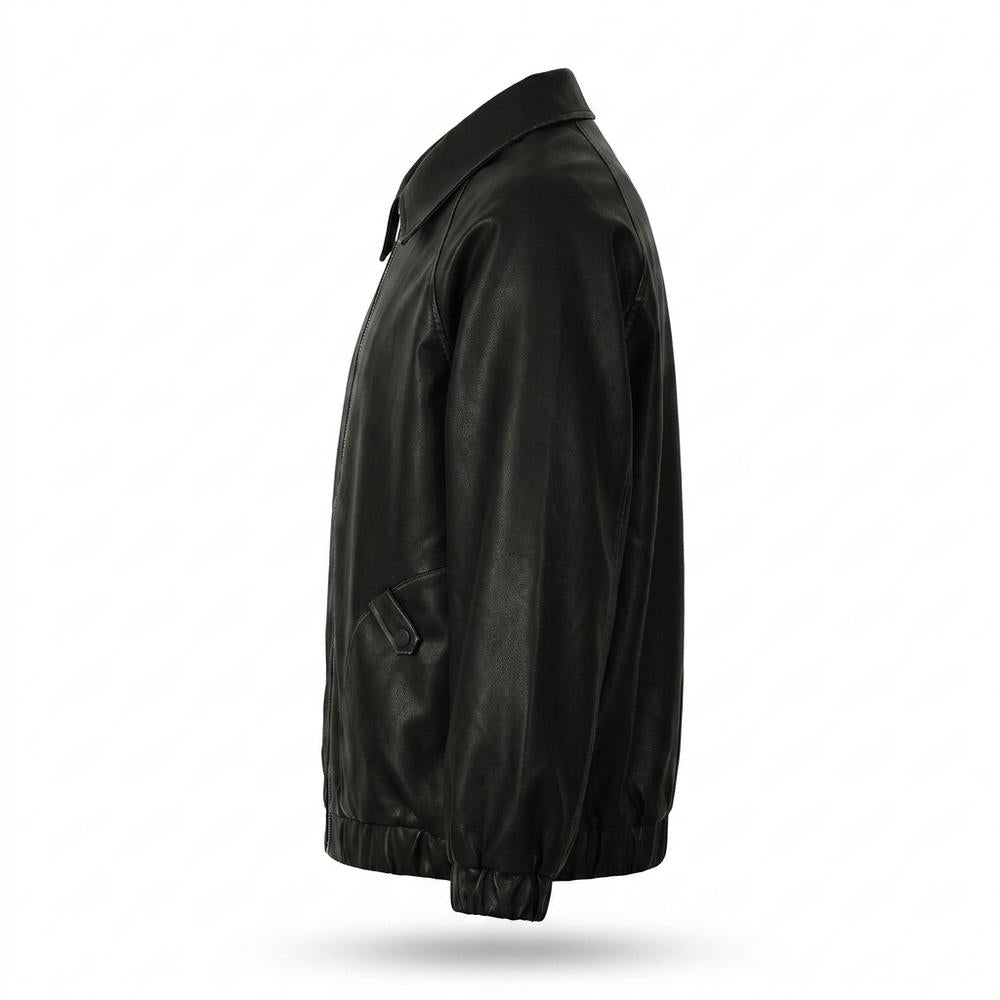 Gentleman Code - Aobir | Glatte Weite Lederjacke Unisex