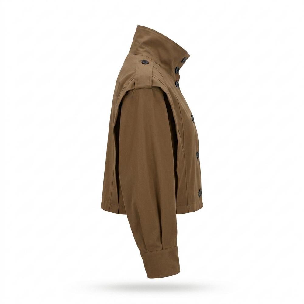 Nobleman Code - Newor | Kurzgeschnittene Hochgeschlossene Jacke Damen