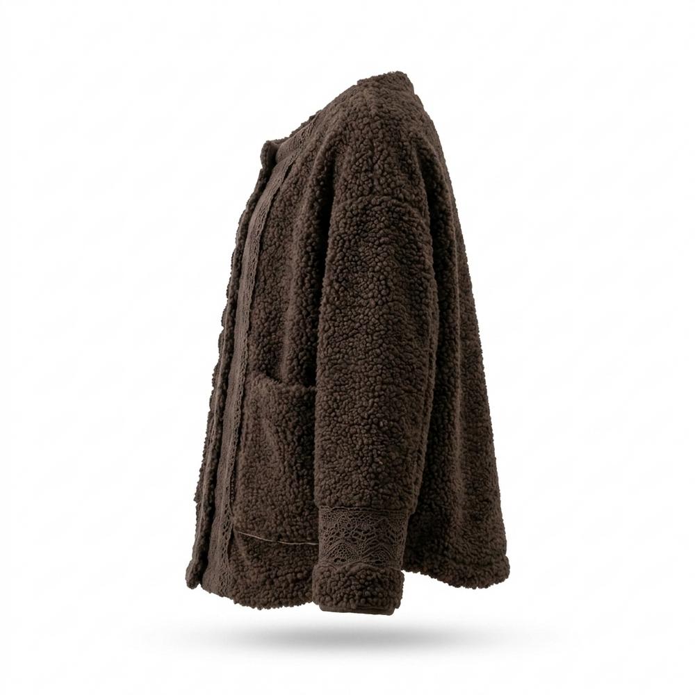 Gentleman Code - Lubok | Strukturiert Kragenlos Jacke Damen