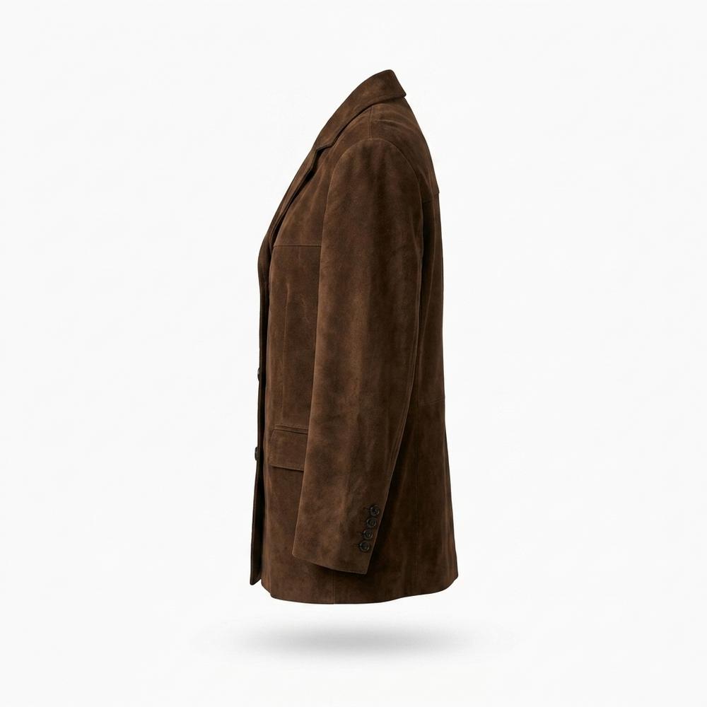 Gentleman Code - Vemur | Einreihige Langärmlige Wildleder-Jacke Damen