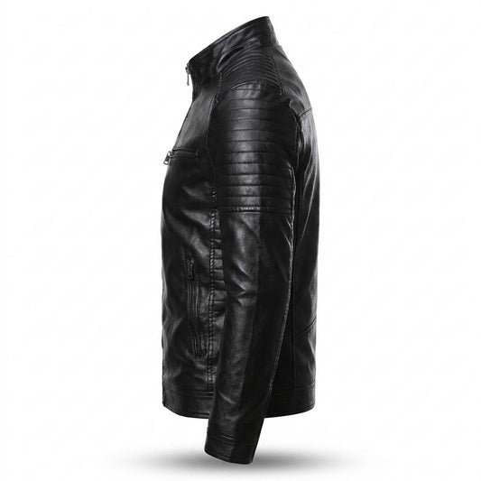 Gentleman Code - Casir | Gesteppt Tailliert Lederjacke Herren