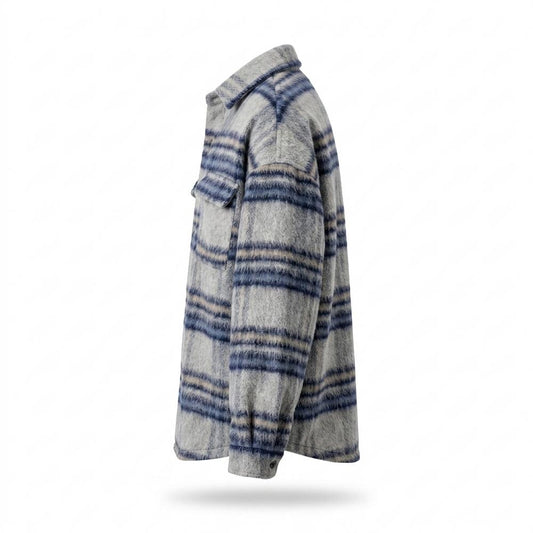 Nobleman Code - Tokid | Wolliges Gestreiftes Hemd Herren