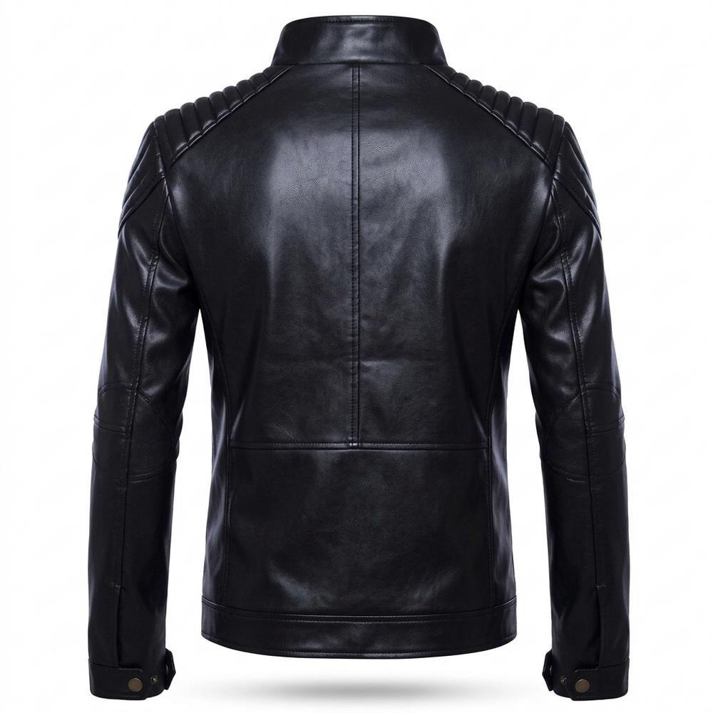 Nobleman Code - Tinol | Wattiert Tailliert Lederjacke Herren