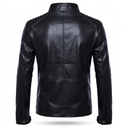 Nobleman Code - Tinol | Wattiert Tailliert Lederjacke Herren
