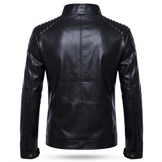 Nobleman Code - Tinol | Wattiert Tailliert Lederjacke Herren