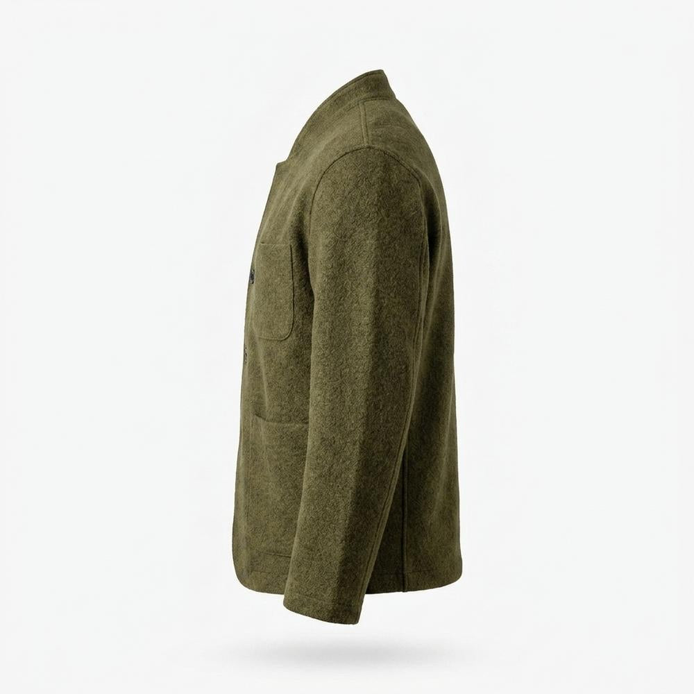 Nobleman Code - Vogum | Strukturiert Geknöpft Strickjacke Herren