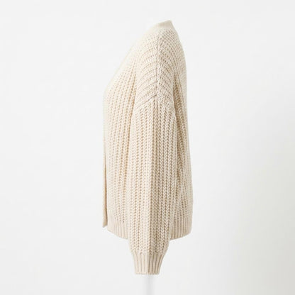 Nobleman Code - Yotot | Grob Gestrickte Strickjacke Damen