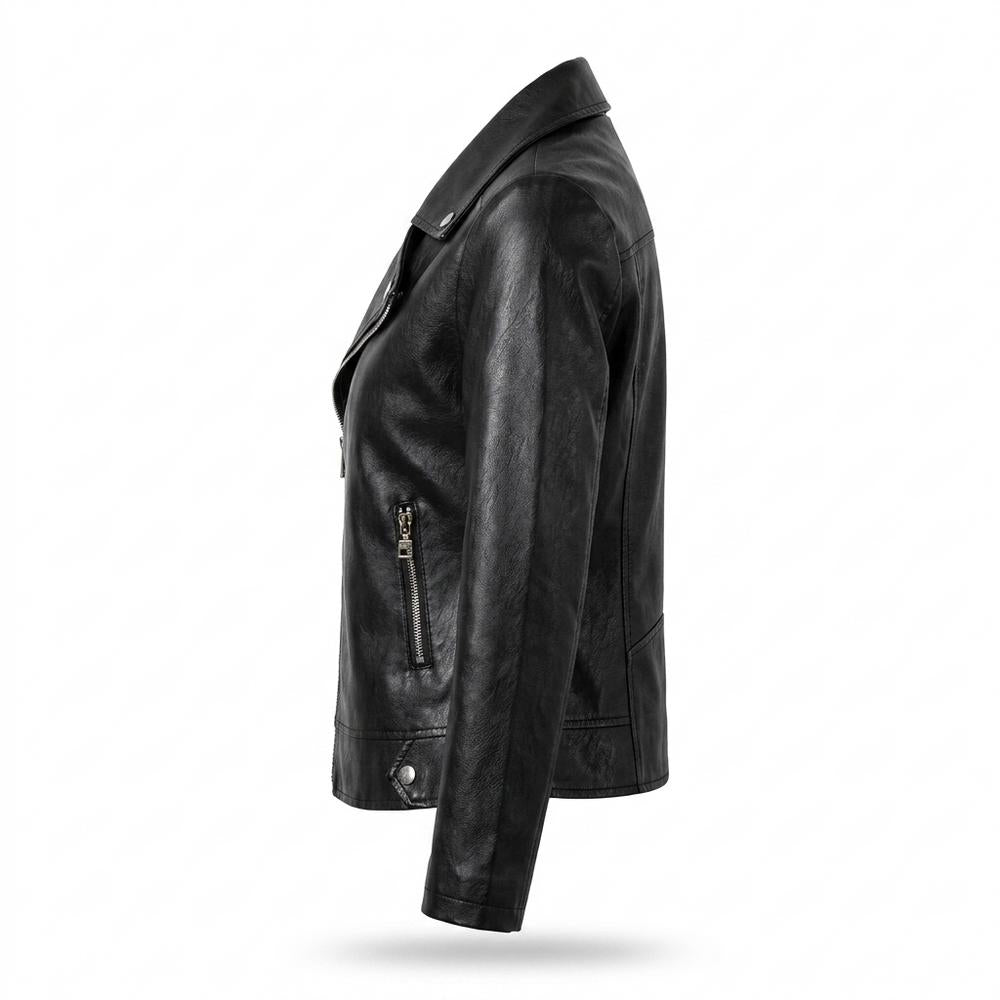Gentleman Code - Canil | Asymmetrisch Tailliert Lederjacke Damen