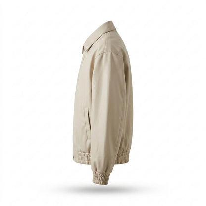 Gentleman Code - Zonav | Gefütterte Kentkragen Lederjacke Herren