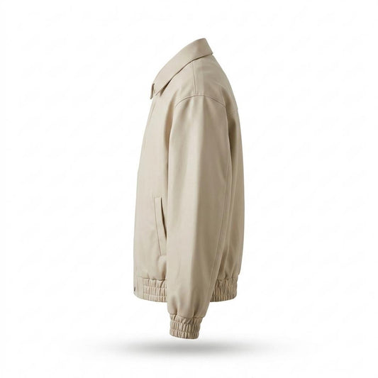 Nobleman Code - Zonav | Gefütterte Kentkragen Lederjacke Herren