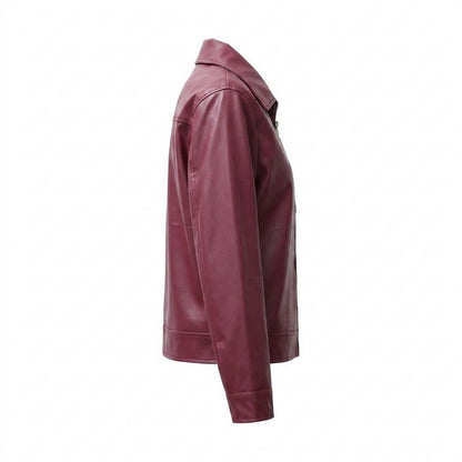 Nobleman Code - Nuhas | Glatt Gefüttert Lederjacke Unisex