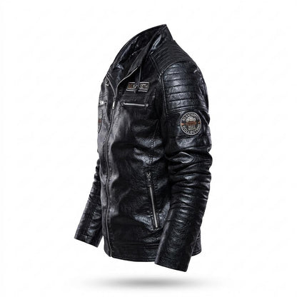 Gentleman Code - Cadur | Gesteppt Tailliert Lederjacke Herren