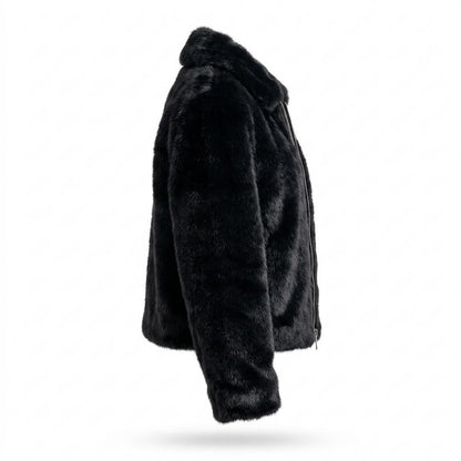 Nobleman Code - Ridod | Gefütterte Plüschige Jacke Damen