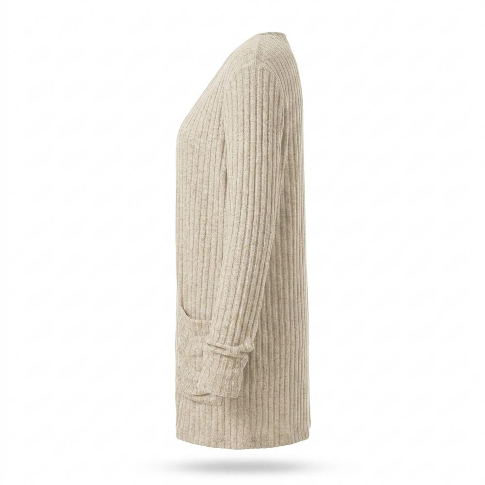 Nobleman Code - Vamal | Gerippter Langer Cardigan Damen