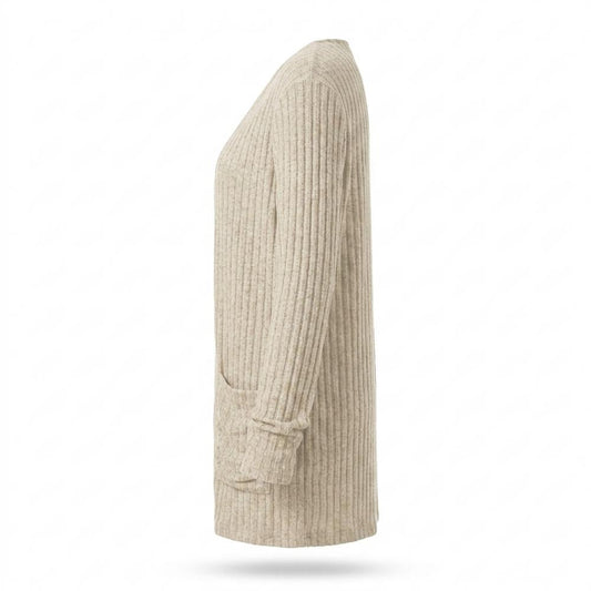Nobleman Code - Vamal | Gerippter Langer Cardigan Damen