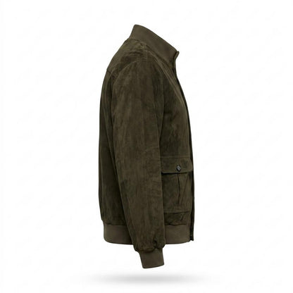 Gentleman Code - Zidov | Geknöpft Rauledern Wildleder-Jacke Herren