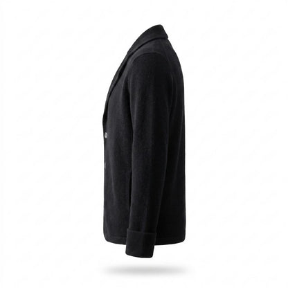 Nobleman Code - Yugud | Strukturierte Geknöpfte Strickjacke Herren